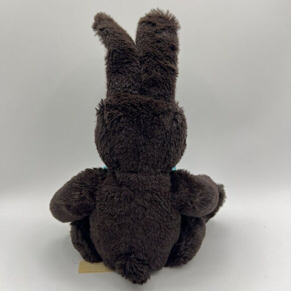 Inter-American Products Dark Brown Easter Bunny Rabbit Stuffed Plush Turquoise - Picture 4 of 8